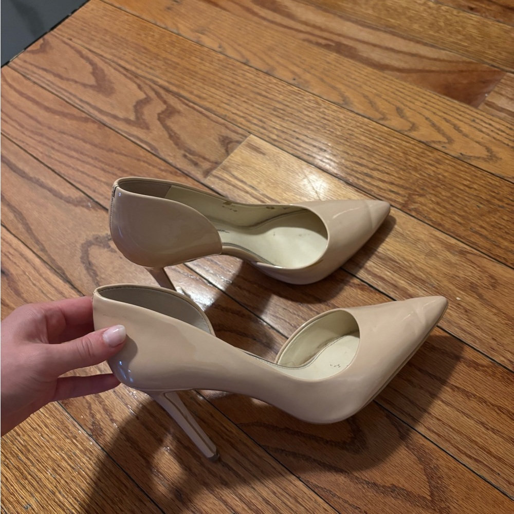 Jessica Simpson Tan Heels Pointed Toe Stiletto